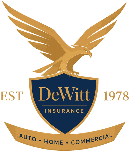 DeWitt Insurance crest — established 1978 — Auto, Home, Commercial